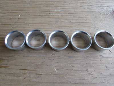 Audi TT MK1 8N Dash Switch Swtiches Buttons Aluminum Trim Rings (Set of 5)